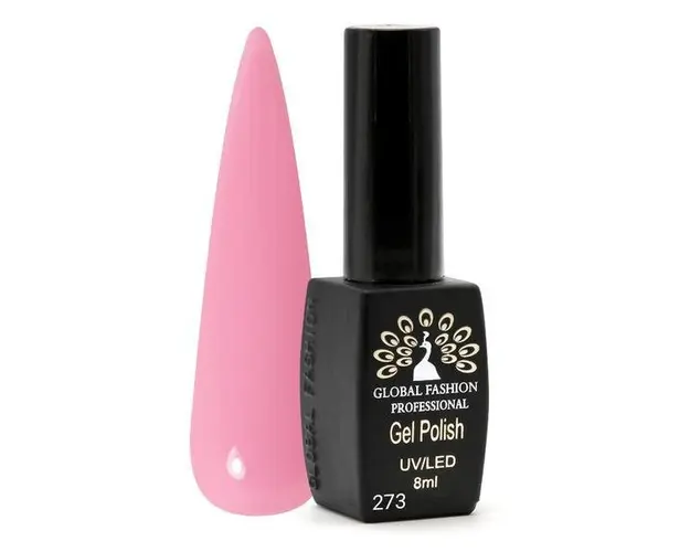 Oja semipermanenta Black Elite, Global Fashion, 8 ml, Roz 273