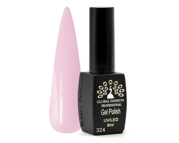 Oja semipermanenta Black Elite, Global Fashion, 8 ml, Roz 324