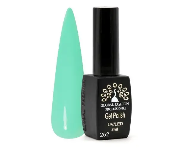 Oja semipermanenta Black Elite, Global Fashion 8 ml, Verde 262