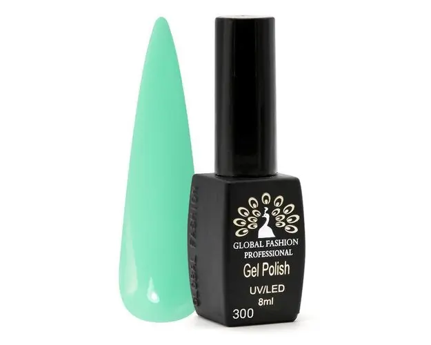 Oja semipermanenta Black Elite, Global Fashion 8 ml, Verde 300