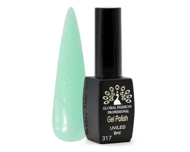 Oja semipermanenta Black Elite, Global Fashion, 8 ml, Verde 317