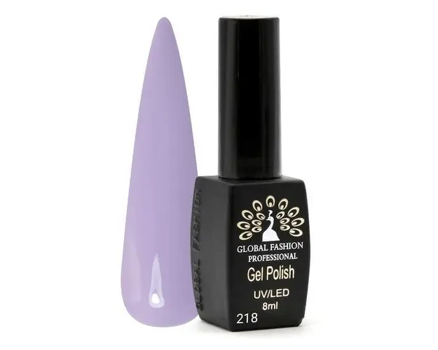 Oja semipermanenta Black Elite, Global Fashion, 8 ml, Violet 218