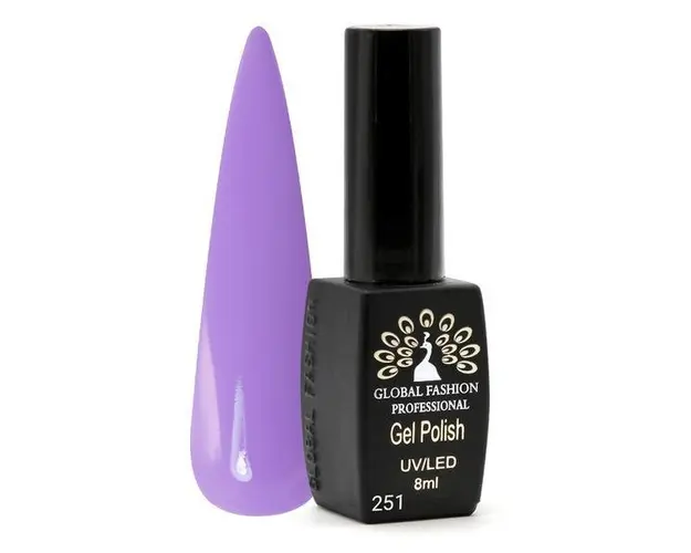 Oja semipermanenta Black Elite, Global Fashion, 8 ml, Violet 251