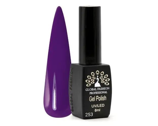 Oja semipermanenta Black Elite, Global Fashion, 8 ml, Violet 253