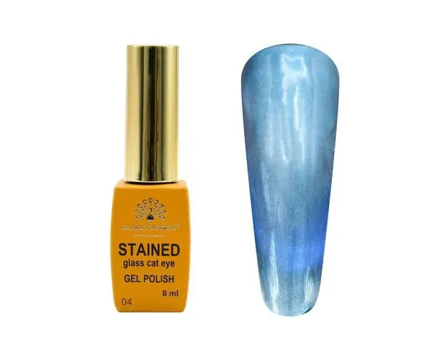 Oja semipermanenta Cat Eyes cu efect de vitraliu 8 ml, Glass Cat eyes 04