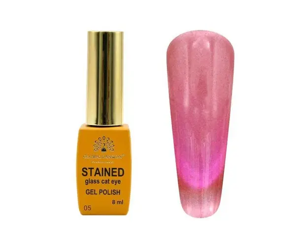 Oja semipermanenta Cat Eyes cu efect de vitraliu 8 ml, Glass Cat eyes 05