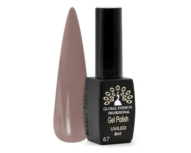 Oja semipermanenta, Global Fashion, Black Elite, 8 ml, Maro 067
