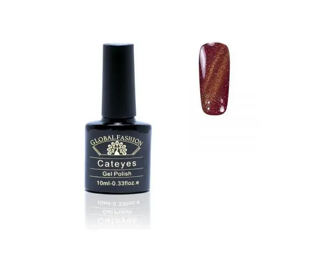 Oja semipermanenta, Global Fashion, Cat Eye, 10 ml, Maro 58