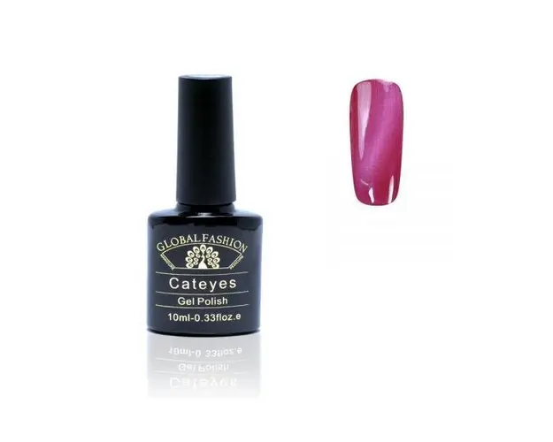 Oja semipermanenta, Global Fashion, Cat Eye, 10ml, Roz 39
