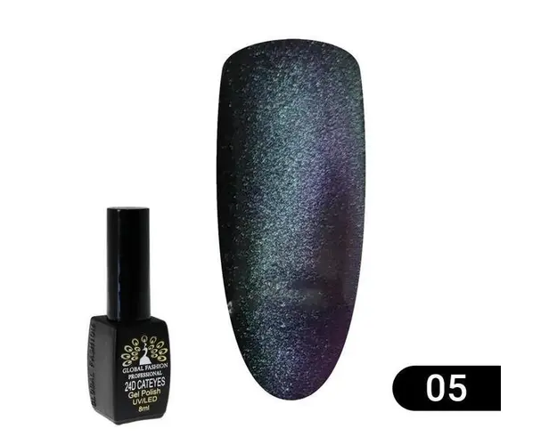 Oja semipermanenta, Global Fashion, Cat Eye 24D, 8 ml, Chameleon 05