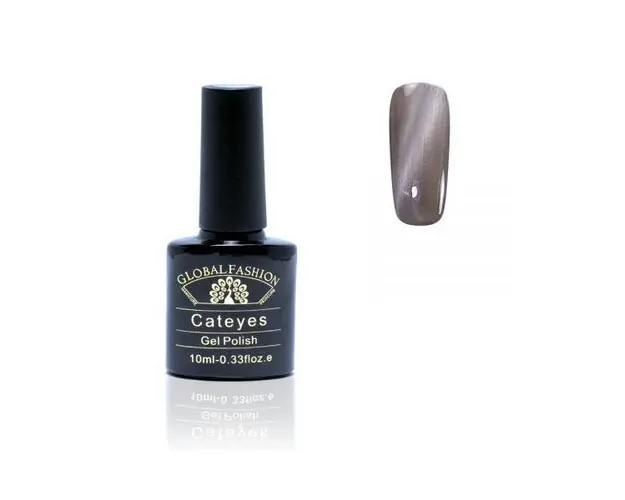 Oja semipermanenta, Global Fashion, Cat Eye, 8 ml, Gri 74