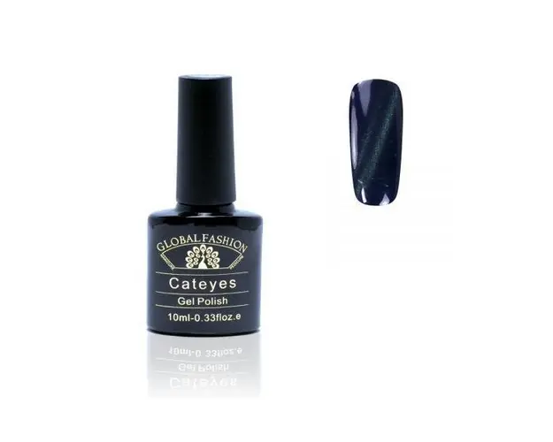 Oja semipermanenta, Global Fashion, Cat Eyes, 10 ml, Albastru 36