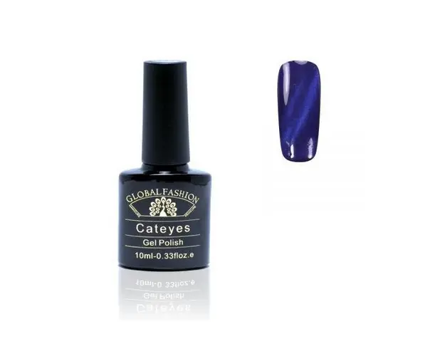 Oja semipermanenta, Global Fashion, Cat Eyes, 10 ml, Albastru 54