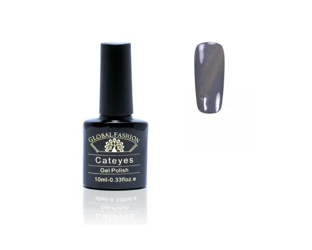 Oja semipermanenta, Global Fashion, Cat Eyes, 10 ml, Gri 66