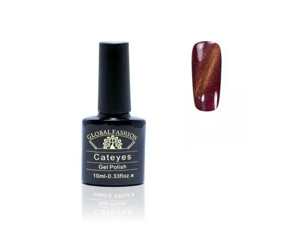 Oja semipermanenta, Global Fashion, Cat Eyes, 10 ml, Maro 64