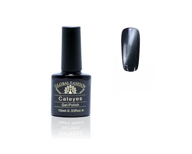 Oja semipermanenta, Global Fashion, Cat Eyes, 10 ml, Negru 20