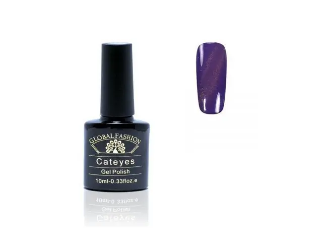 Oja semipermanenta, Global Fashion, Cat Eyes, 10 ml, Violet 68