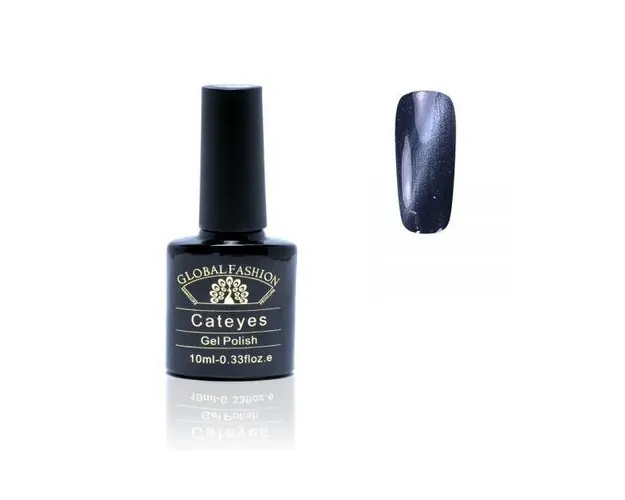 Oja semipermanenta, Global Fashion, Cat Eyes, 10ml, Albastru 21
