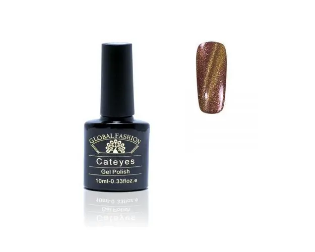 Oja semipermanenta, Global Fashion, Cat Eyes, 10ml, Maro 79