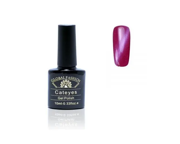 Oja semipermanenta, Global Fashion, Cat Eyes, 10ml, Roz 09