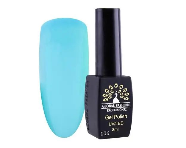 Oja semipermanenta, Global Fashion, London, 8 ml, Albastru 06