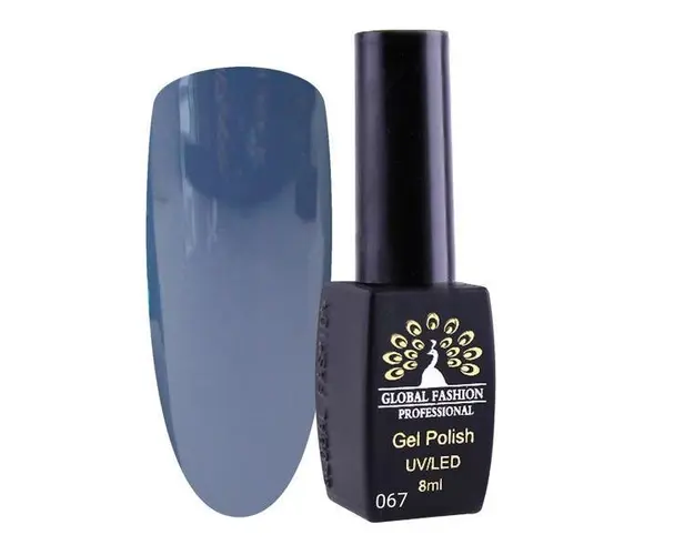 Oja semipermanenta, Global Fashion, London, 8 ml, Albastru 67