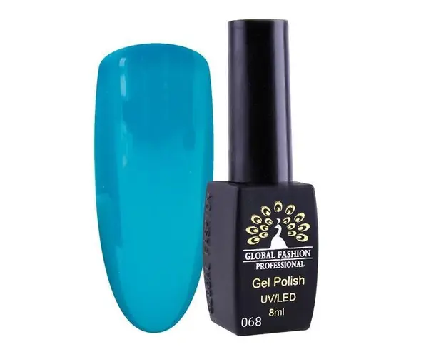 Oja semipermanenta, Global Fashion, London, 8 ml, Albastru 68