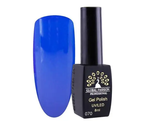 Oja semipermanenta, Global Fashion, London 8 ml, Albastru 70