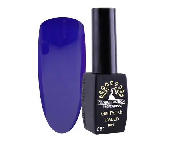 Oja semipermanenta, Global Fashion, London, 8 ml, Albastru 81