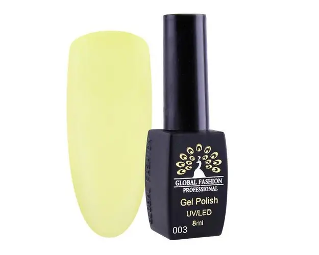 Oja semipermanenta, Global Fashion, London, 8 ml, Galben 03