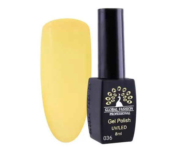 Oja semipermanenta, Global Fashion, London, 8 ml, Galben 36