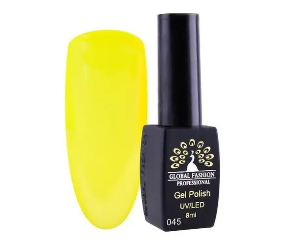 Oja semipermanenta, Global Fashion, London, 8 ml, Galben 45