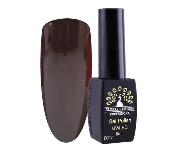 Oja semipermanenta, Global Fashion, London 8 ml, Maro 77
