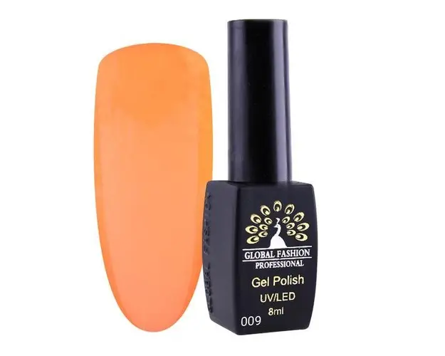 Oja semipermanenta, Global Fashion, London, 8 ml, Portocaliu 09