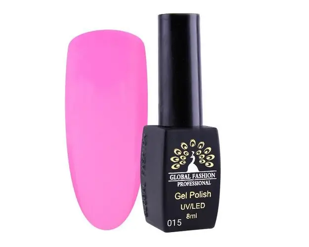 Oja semipermanenta, Global Fashion, London, 8 ml, Roz 15