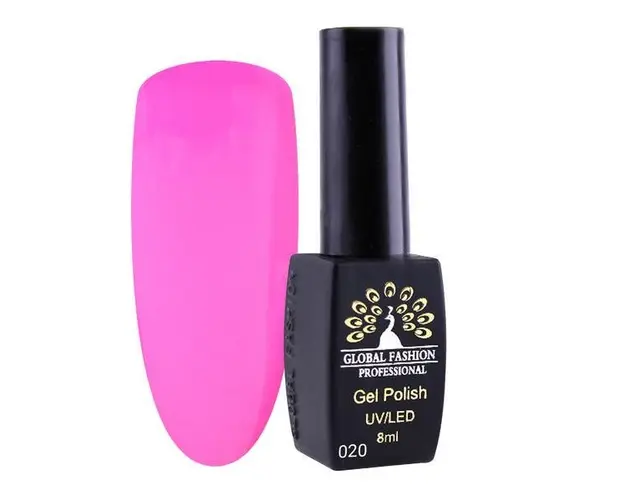 Oja semipermanenta, Global Fashion, London, 8 ml, Roz 20