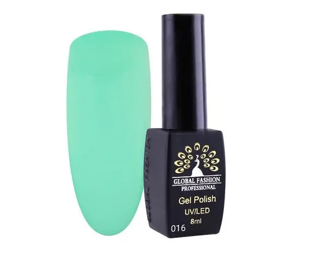 Oja semipermanenta, Global Fashion, London, 8 ml, Verde 16