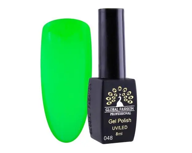 Oja semipermanenta, Global Fashion, London, 8 ml, Verde 48