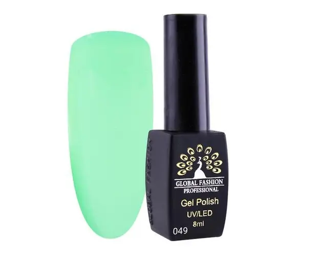 Oja semipermanenta, Global Fashion, London, 8 ml, Verde 49