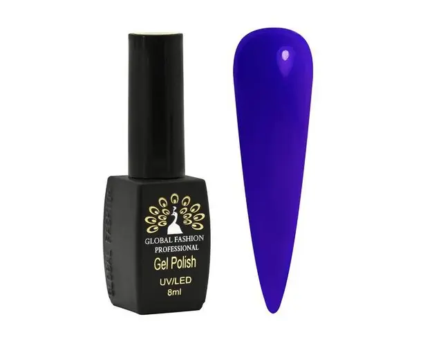 Oja semipermanenta, Global Fashion, Luminous, fosforescenta, 8ml, Albastru 12