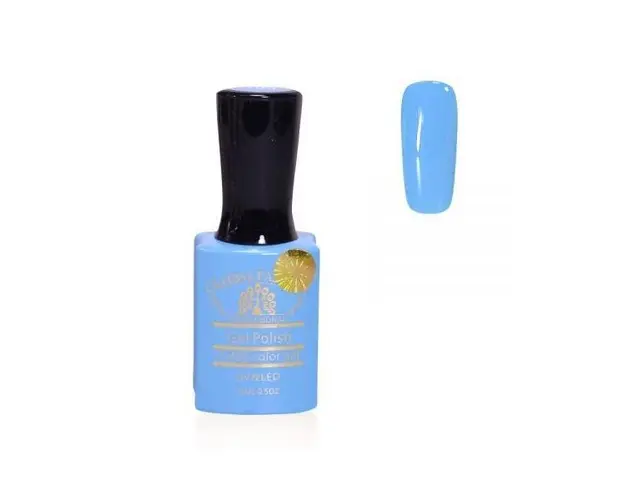 Oja semipermanenta, Global Fashion, Premium, 15 ml, Albastru 100