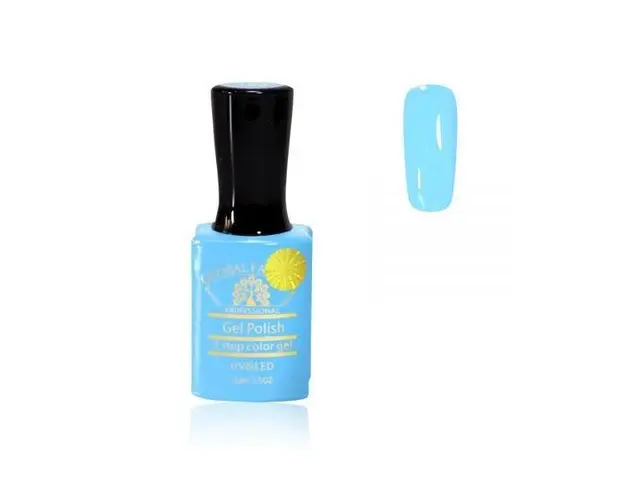 Oja semipermanenta, Global Fashion, Premium, 15 ml, Albastru 153