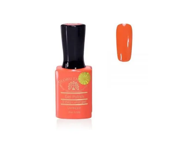 Oja semipermanenta, Global Fashion, Premium, 15 ml, Portocaliu 008