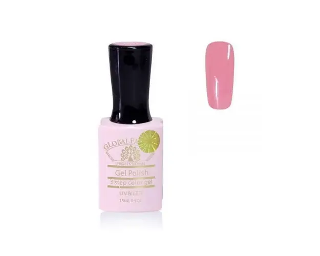 Oja semipermanenta, Global Fashion, Premium, 15 ml, Roz 061