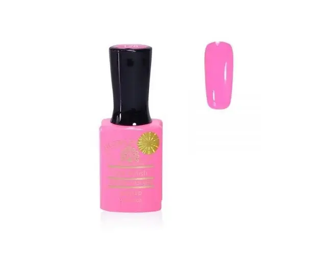 Oja semipermanenta, Global Fashion, Premium, 15 ml, Roz 128