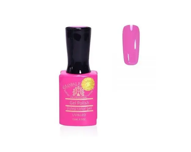 Oja semipermanenta, Global Fashion, Premium, 15 ml, Roz 137