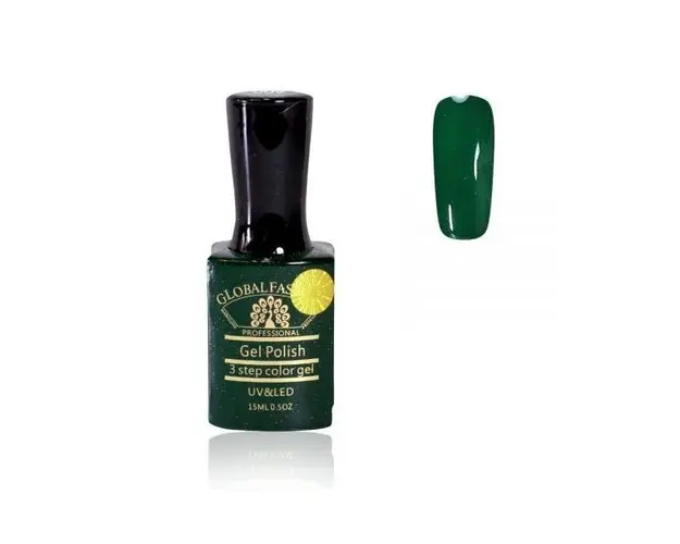 Oja semipermanenta, Global Fashion, Premium, 15 ml, Verde 009