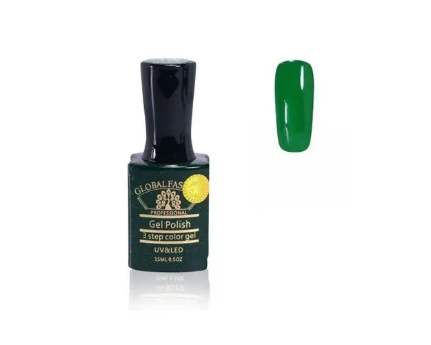 Oja semipermanenta, Global Fashion, Premium, 15 ml, Verde 175