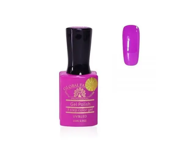 Oja semipermanenta, Global Fashion, Premium, 15 ml, Violet 086