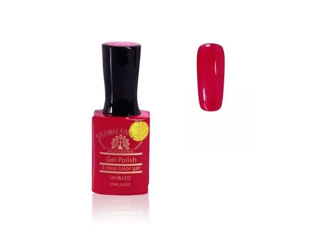 Oja semipermanenta, Global Fashion, Premium 15ml, Rosu 024
